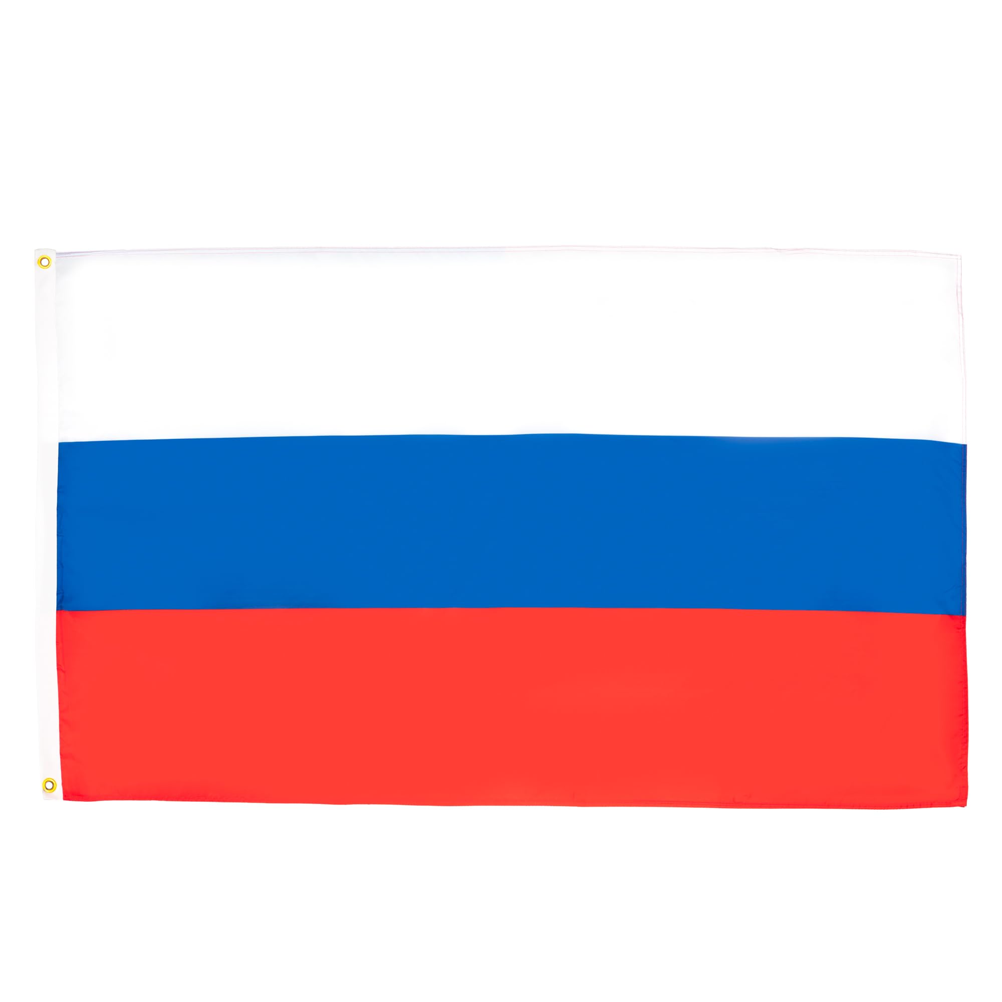 AZ FLAG bandera Rusia frontal mostrando colores vivos y acabado resistente