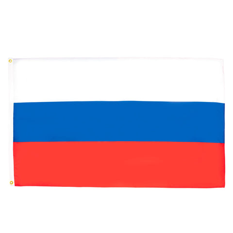 AZ FLAG bandera Rusia frontal mostrando colores vivos y acabado resistente