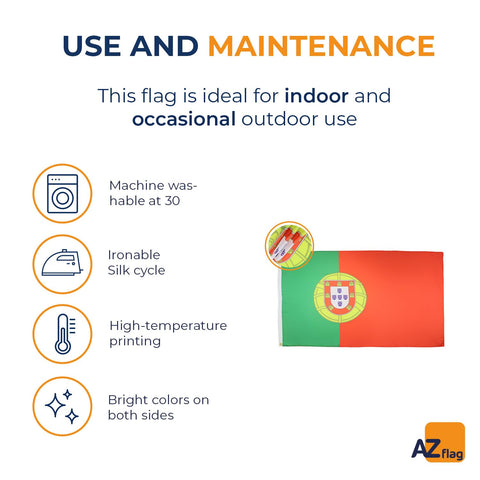 AZ FLAG bandera junto a mano para comparar tamaño 5x8 pies fácilmente