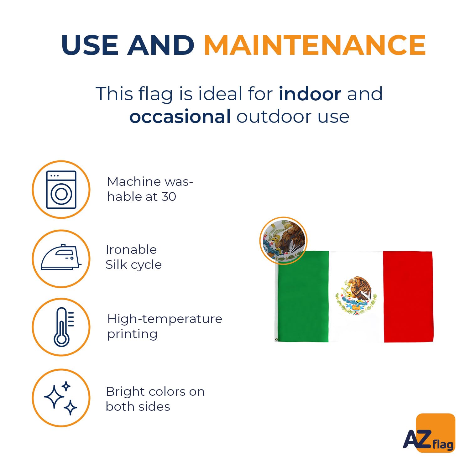 AZ FLAG comparación de tamaño mostrando las dimensiones 250x150 cm claras