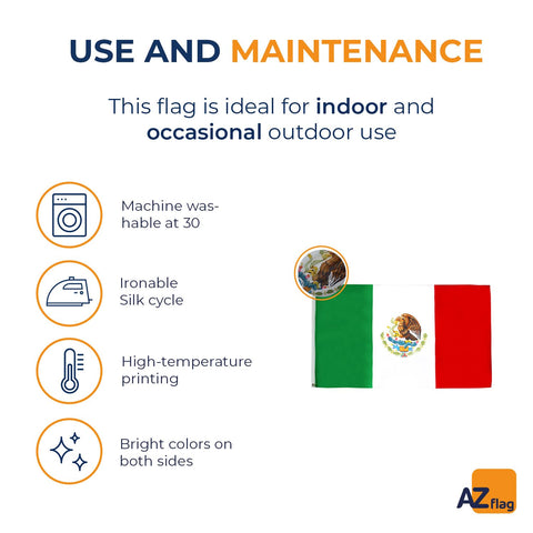 AZ FLAG comparación de tamaño mostrando las dimensiones 250x150 cm claras