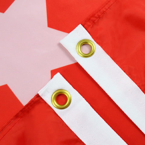 AZ FLAG detalle de costuras reforzadas que aseguran durabilidad
