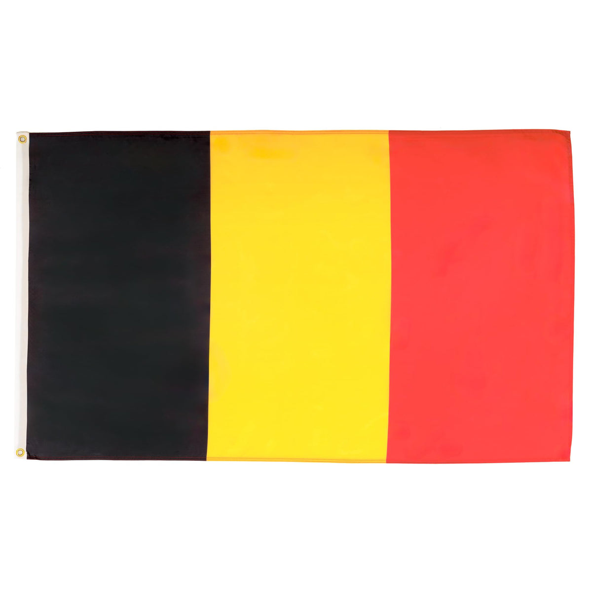 AZ FLAG vista frontal de la bandera Bélgica, visual clara y vibrante