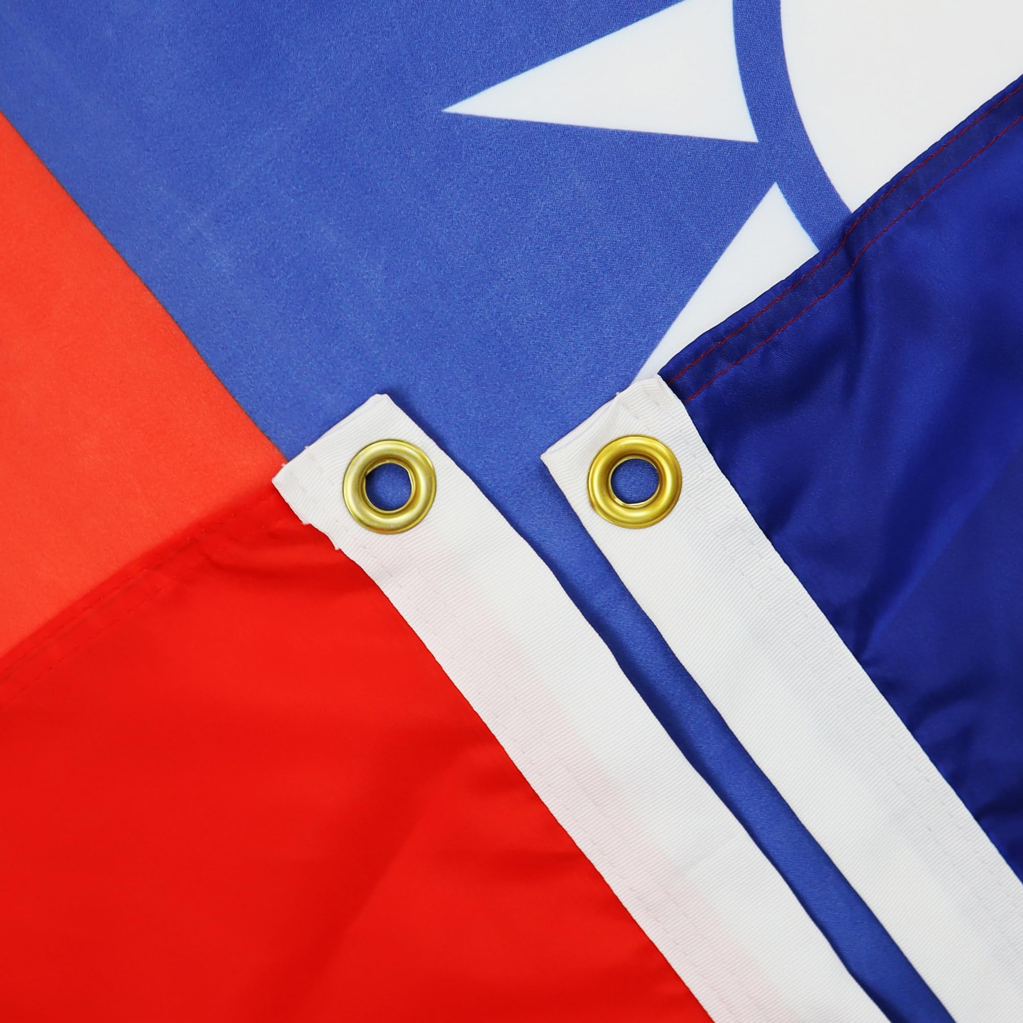 AZ FLAG detalle de textura en poliéster 100D mostrando resistencia