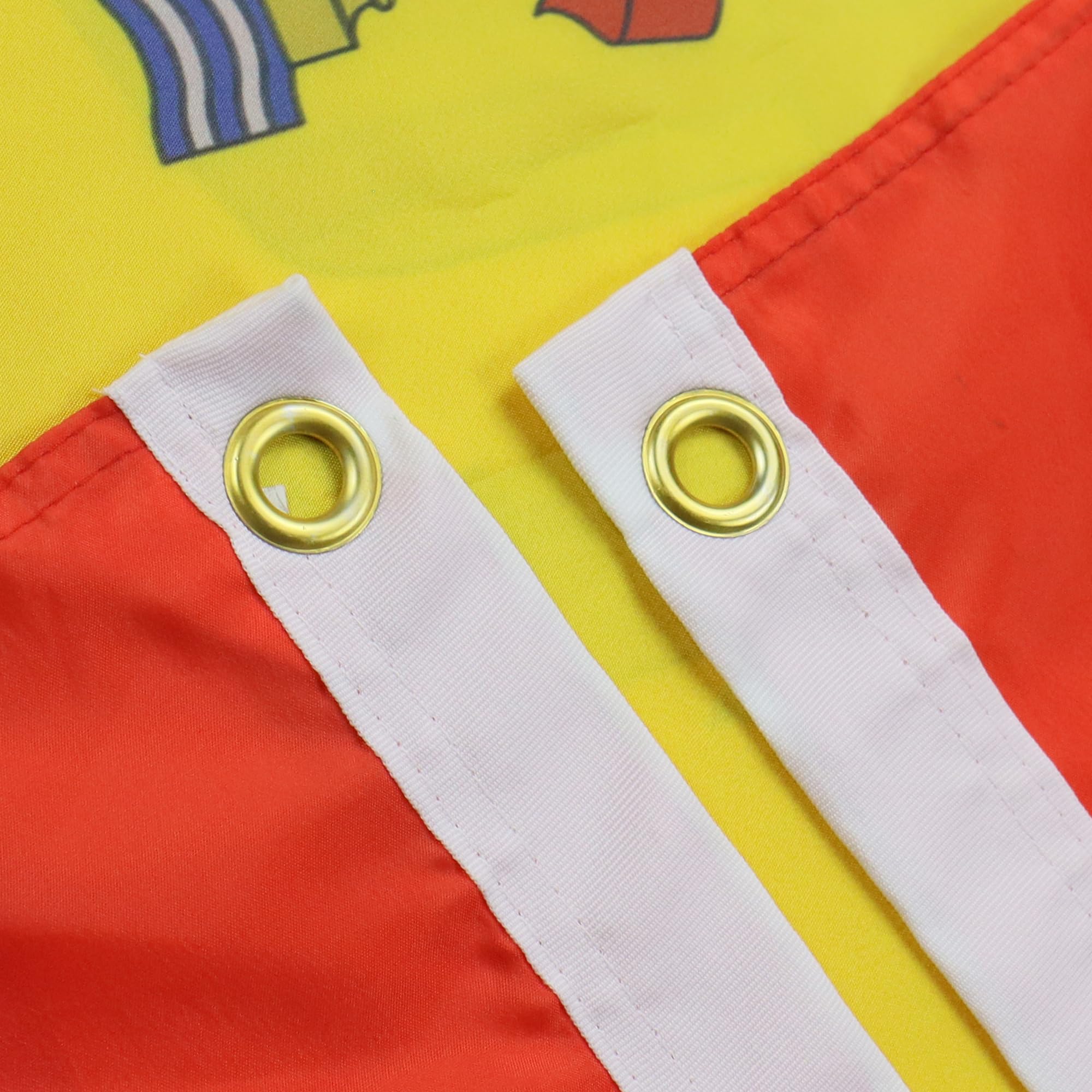AZ FLAG closeup de textura de poliéster 100D que muestra durabilidad