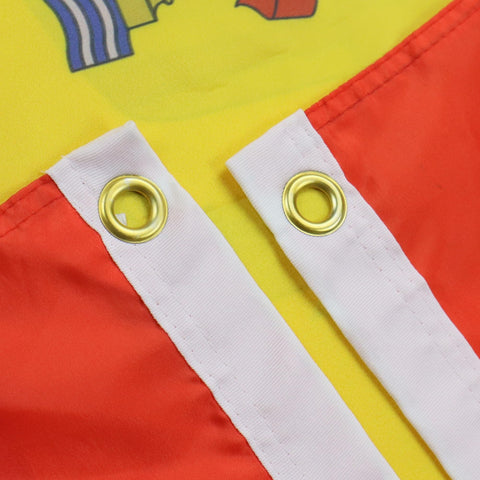 AZ FLAG closeup de textura de poliéster 100D que muestra durabilidad