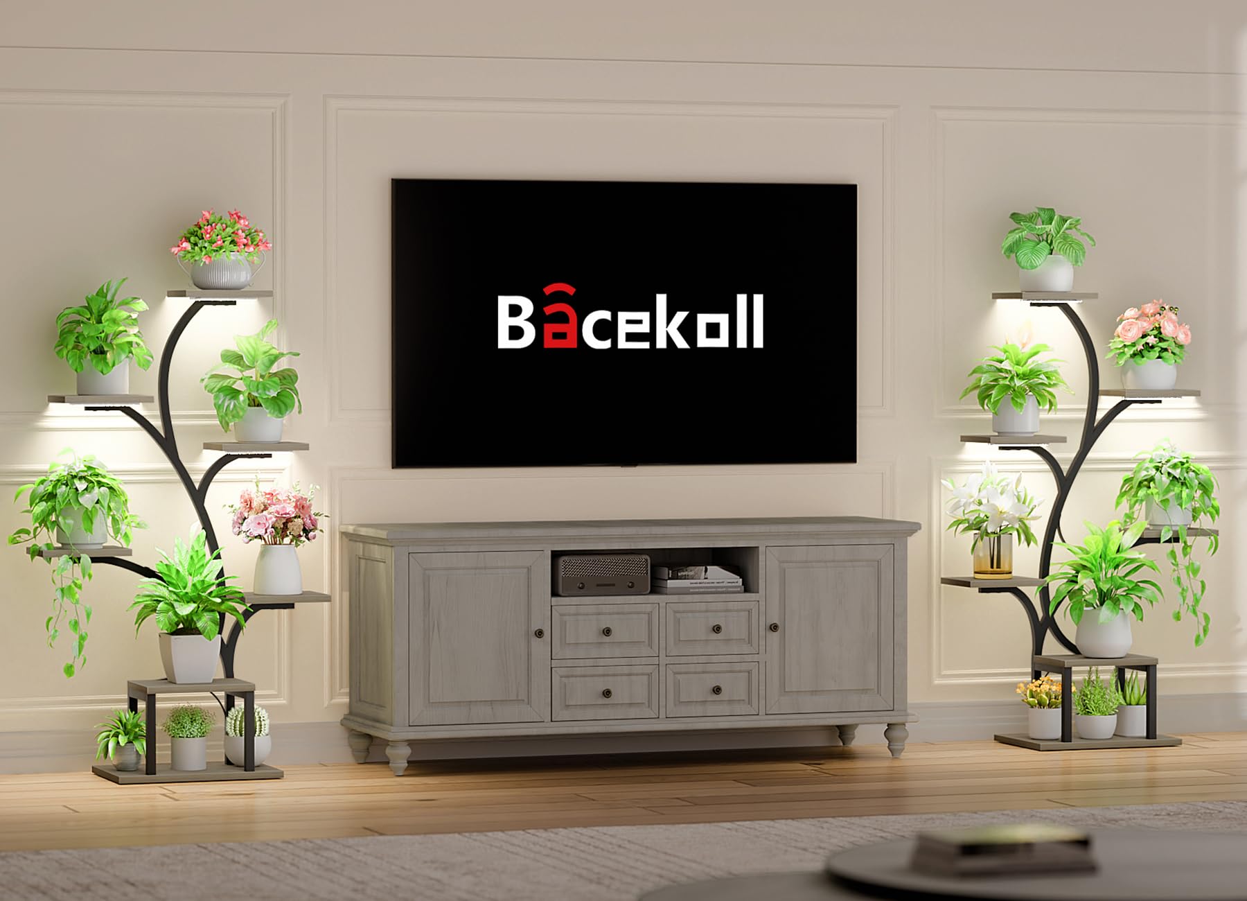 BACEKOLL detalle de la luz LED ajustable para crecimiento eficiente