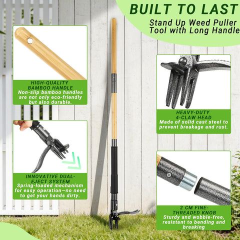 Bamda garras entrando en tierra dura, extracción eficaz de raíces
