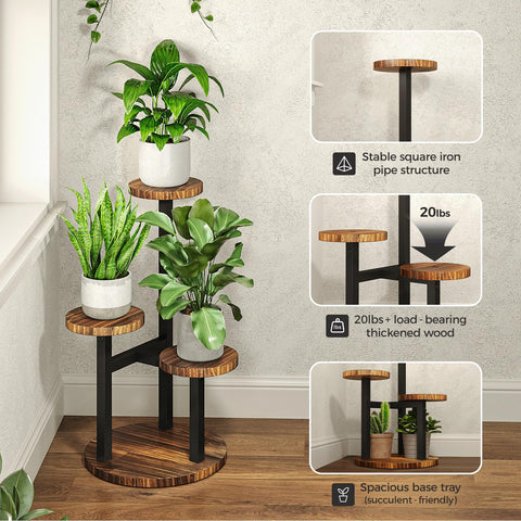 Bamworld close-up madera de bandeja que aporta calidez decorativa
