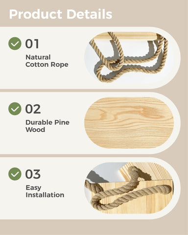 Bamworld primer plano de madera y cuerda que garantiza resistencia