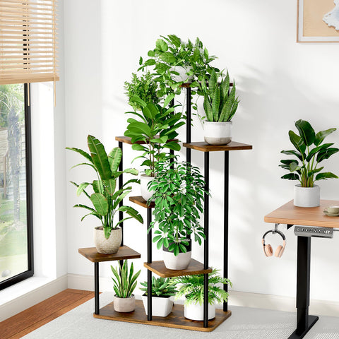 Bamworld vista lateral escalonada optimiza luz y evita sombras entre plantas
