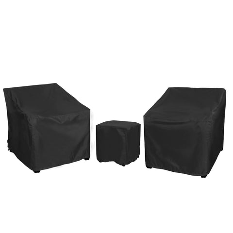 BANER GARDEN vista frontal del set bistró protegido, mantiene muebles secos