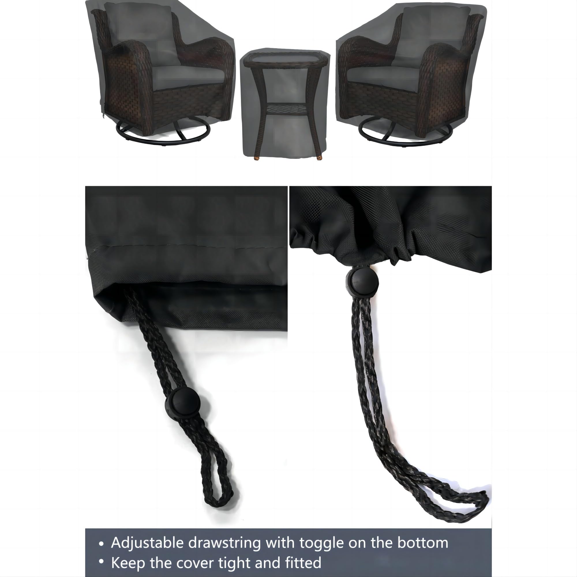 BANER GARDEN funda ajustada a un sillón lateral preservando el acabado