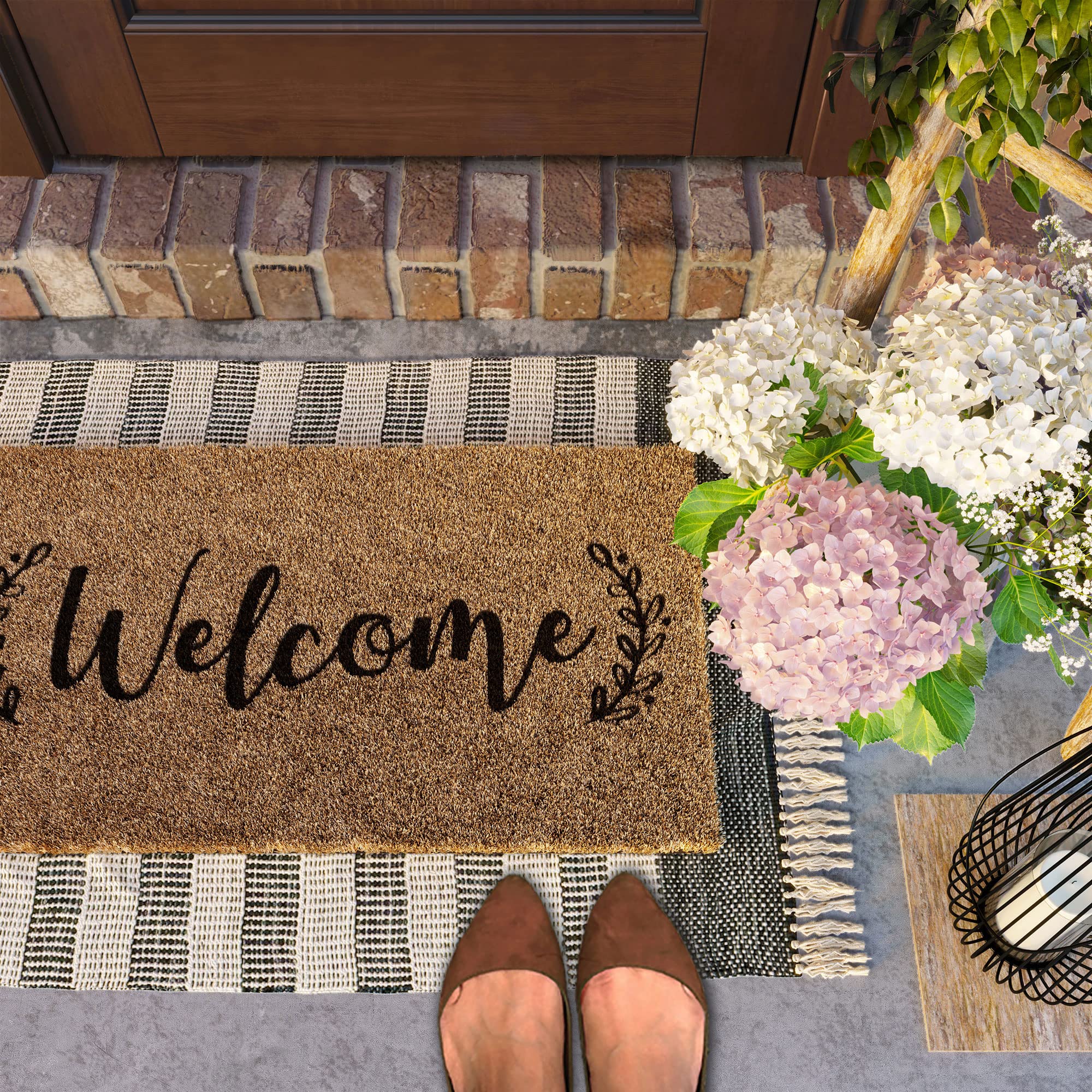 Barnyard Designs base de goma antideslizante que evita resbalones en el umbral