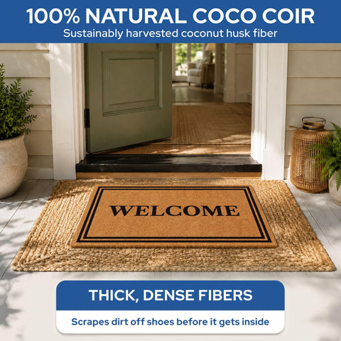 Barnyard Designs textura de cerdas de coco que elimina suciedad eficazmente