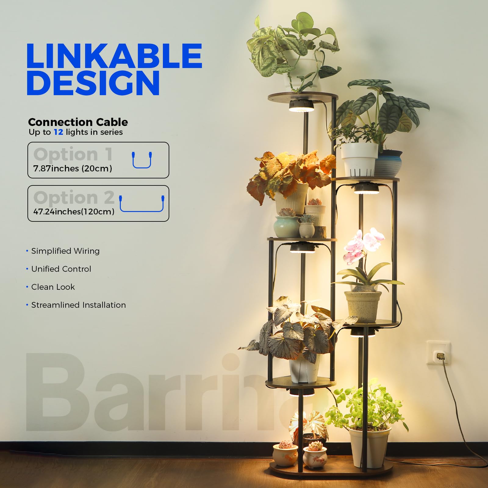 Barrina OG09 instalada con montaje magnético en estantería para facilidad