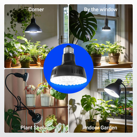 Barrina OG11A en estantería con varias plantas optimizando el espacio