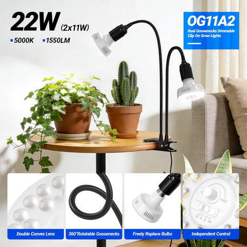 Barrina OG11A2 cuello flexible en detalle para orientar luz con precisión