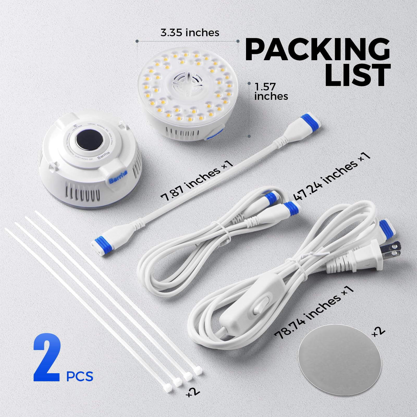 Barrina OG09 embalaje y accesorios incluidos para instalación completa