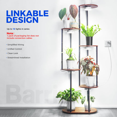 Barrina Orbgrow OG09 montaje magnético instalado en estante metálico fácil