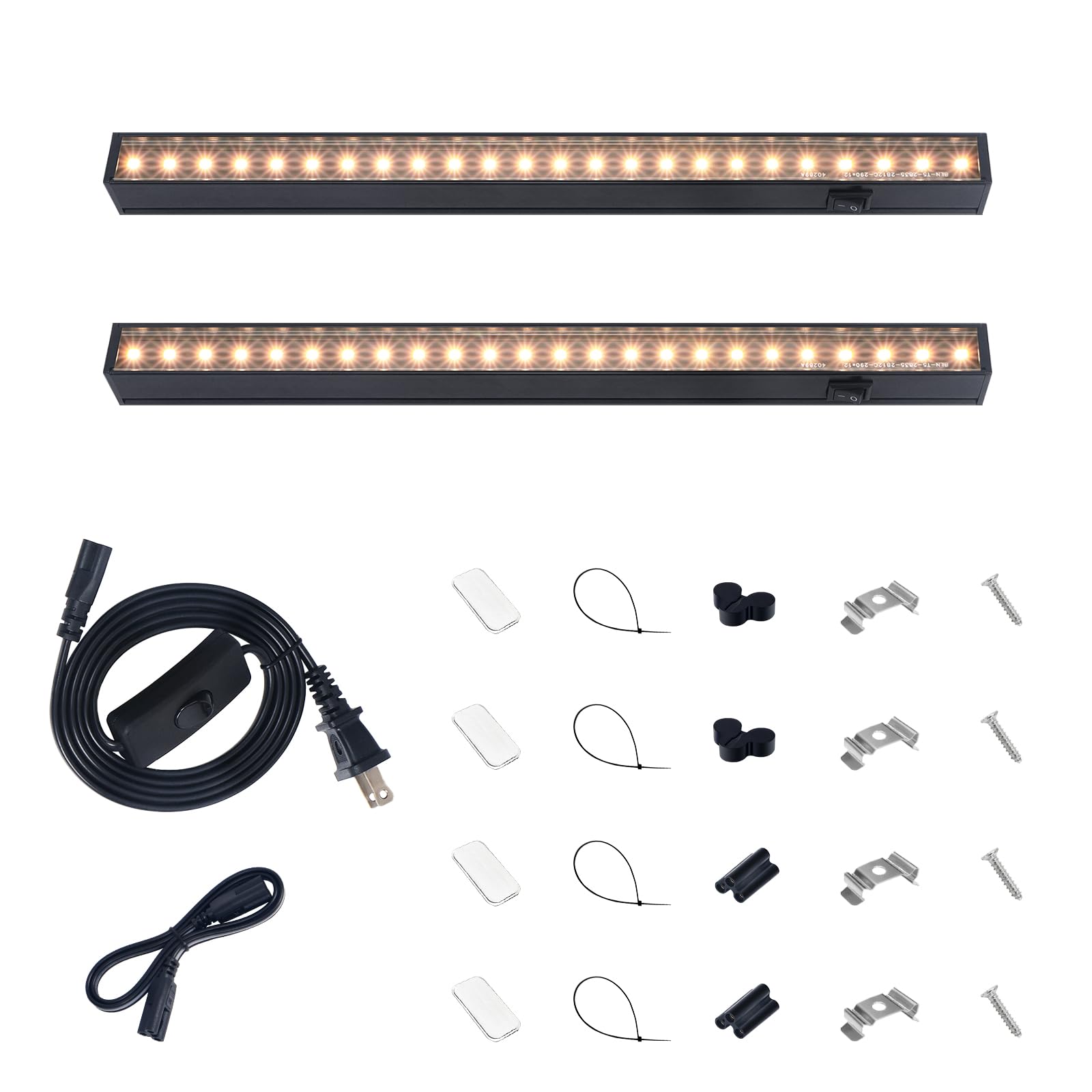 Barrina pack frontal mostrando las dos barras LED y accesorios para instalación rápida