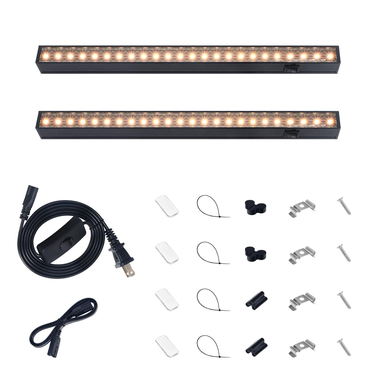 Barrina pack frontal mostrando las dos barras LED y accesorios para instalación rápida