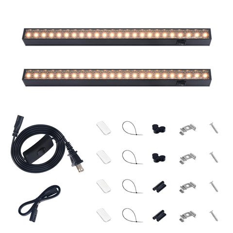 Barrina pack frontal mostrando las dos barras LED y accesorios para instalación rápida