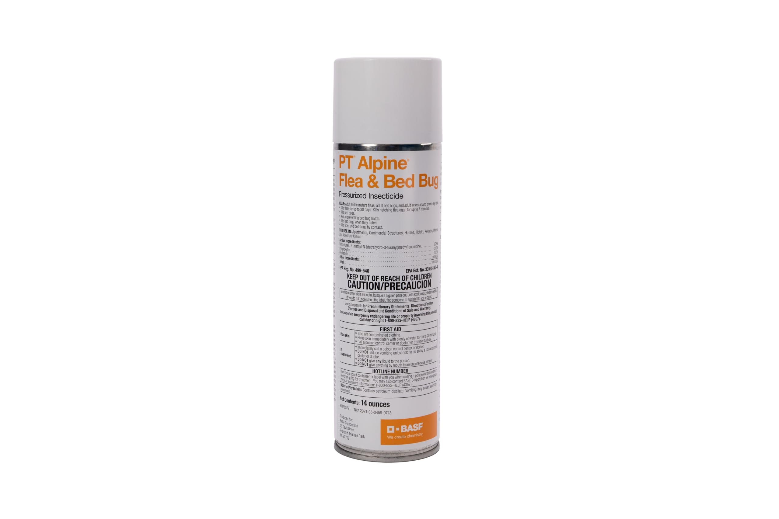 BASF Alpine en uso aplicando spray en costura de colchón para control dirigido