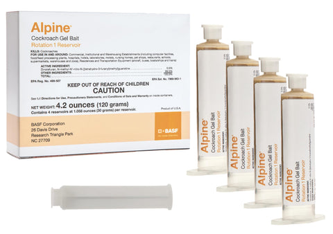 BASF Alpine Rotation 1 vista frontal del paquete mostrando el gel y beneficio de control puntual