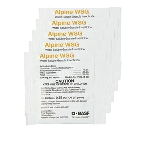 BASF Alpine WSG detalle de gránulos solubles demostrando fácil mezcla