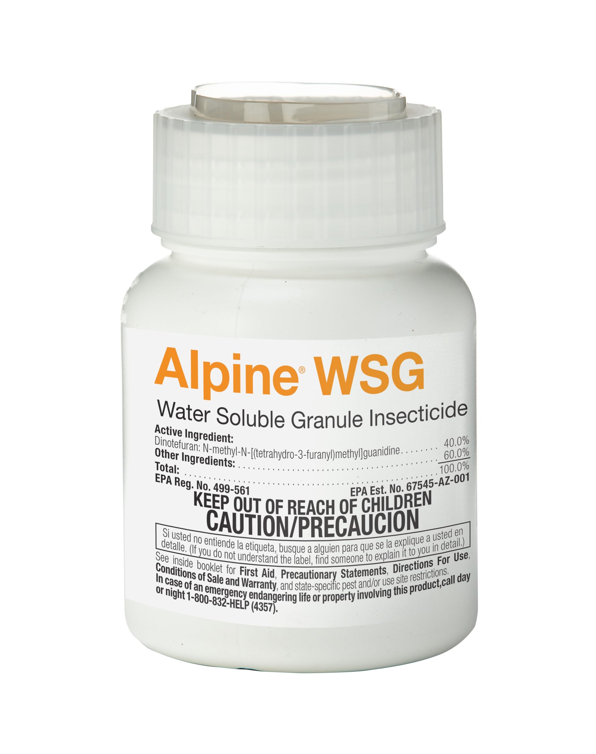 BASF Alpine WSG envase frontal mostrando etiqueta y presentación práctica