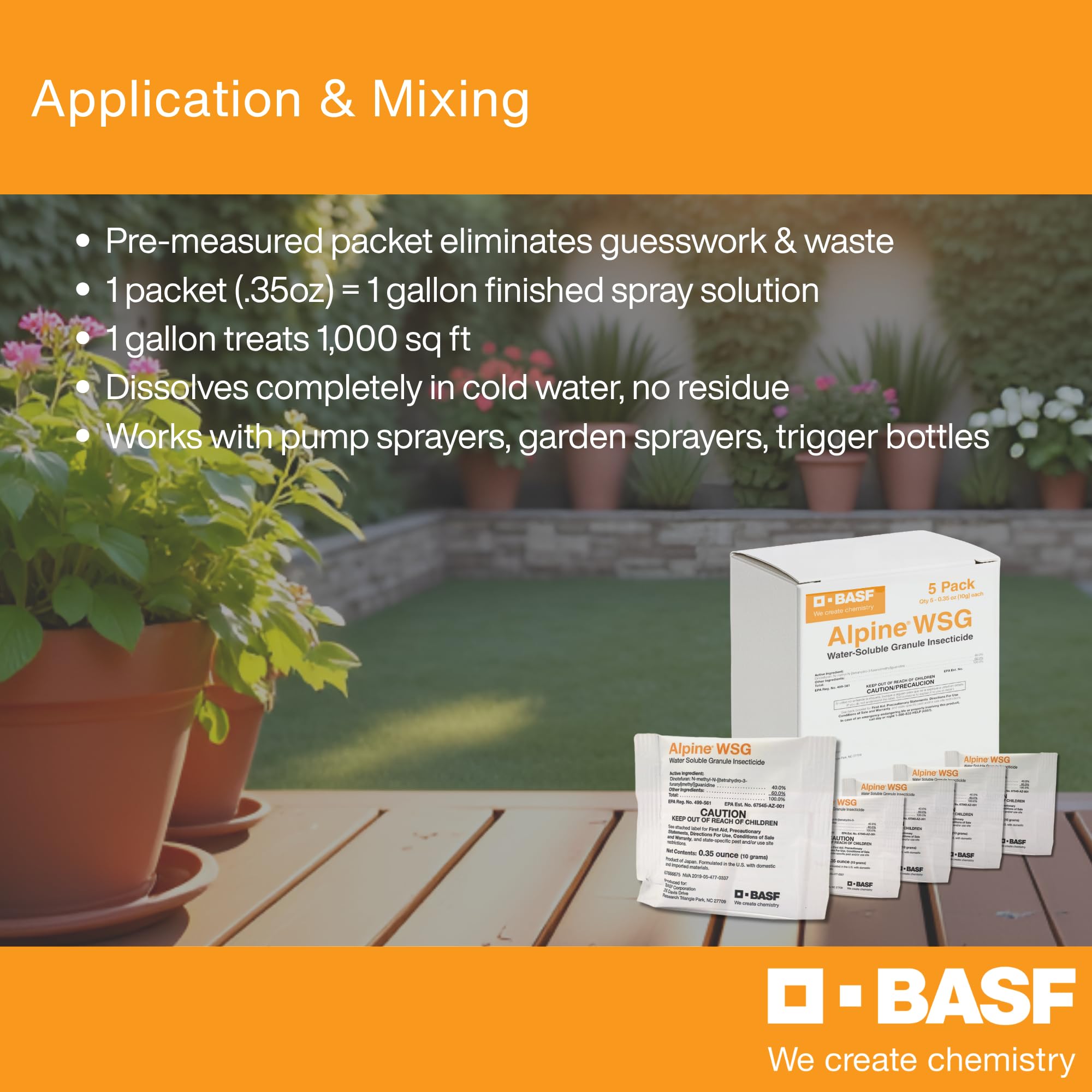 BASF Alpine WSG solución clara en frasco para aplicación sin residuos