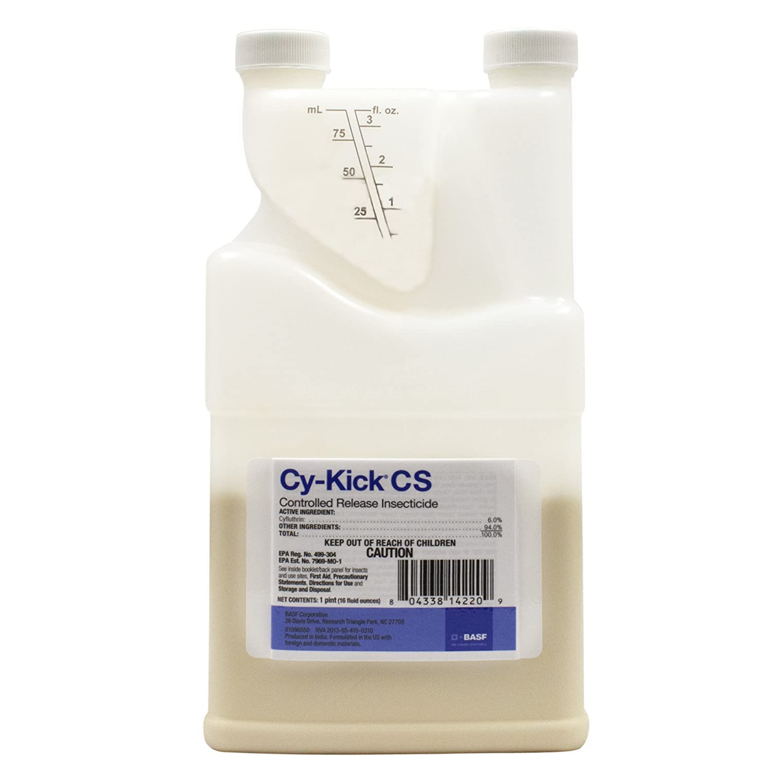 BASF Cy-Kick CS primer plano de etiqueta y vertedor, mezcla y uso seguro
