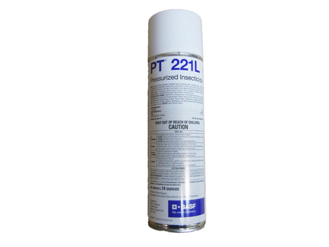 BASF PT 221L aerosol frente mostrando etiqueta y aplicación profesional segura