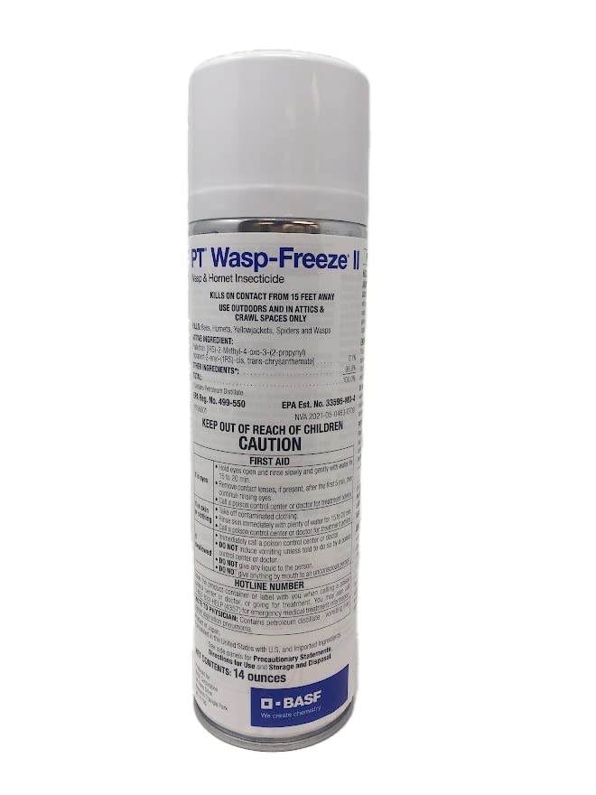 BASF PT Wasp-Freeze frontal del envase mostrando etiqueta y tamaño, facilita identificación segura
