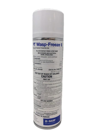 BASF PT Wasp-Freeze frontal del envase mostrando etiqueta y tamaño, facilita identificación segura