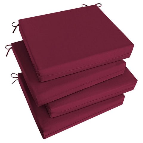 Basic Beyond cojín frontal burgundy mostrando color y forma para confort