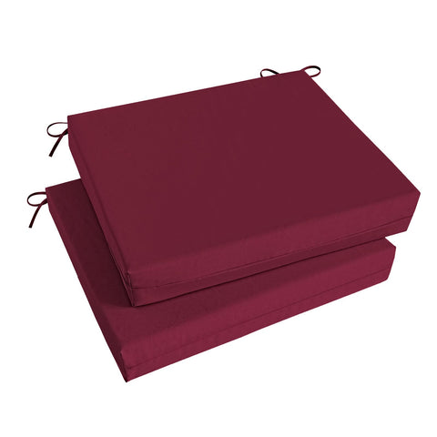 Basic Beyond cojín frontal burgundy mostrando confort y estilo