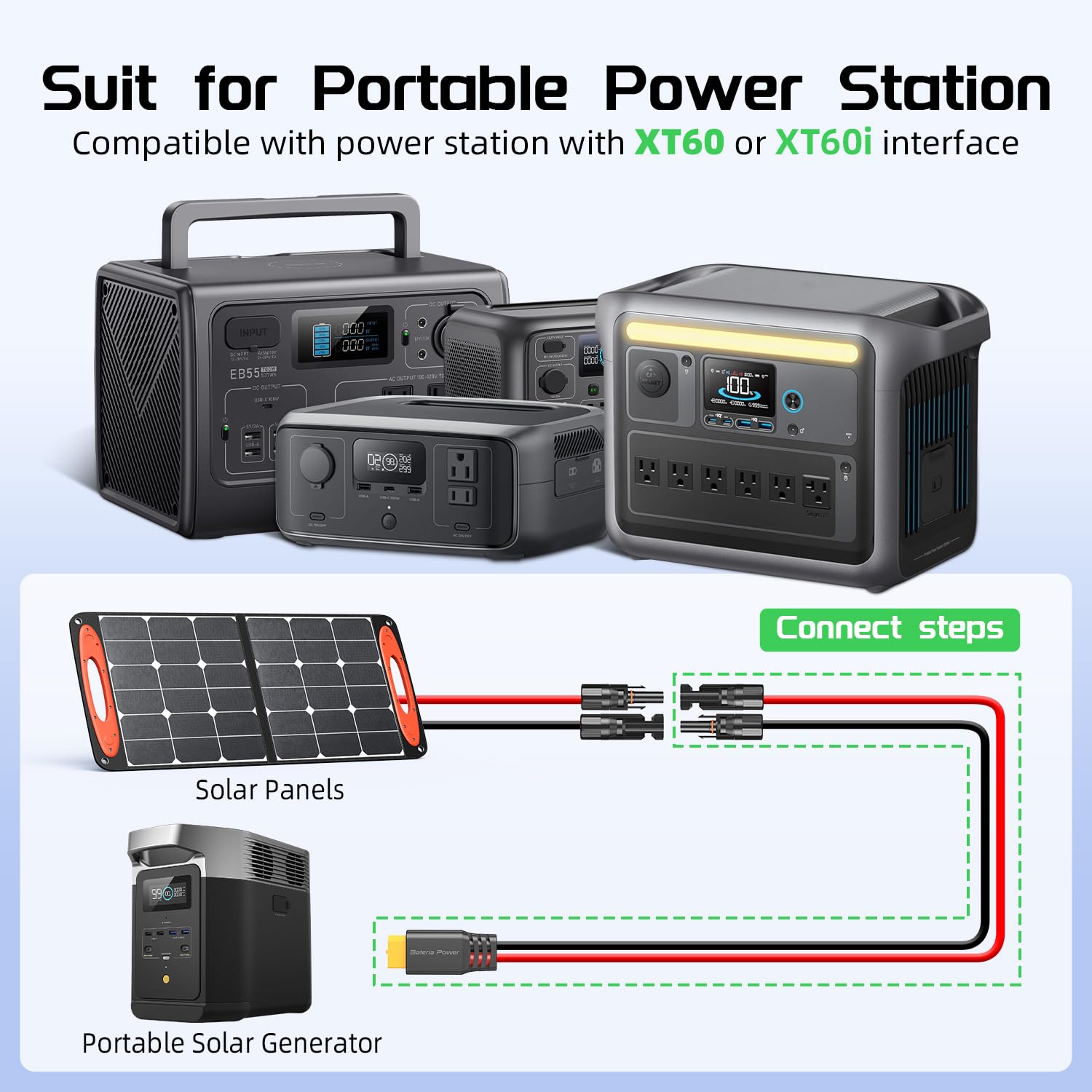 Bateria Power detalle del conector XT60 que resalta durabilidad