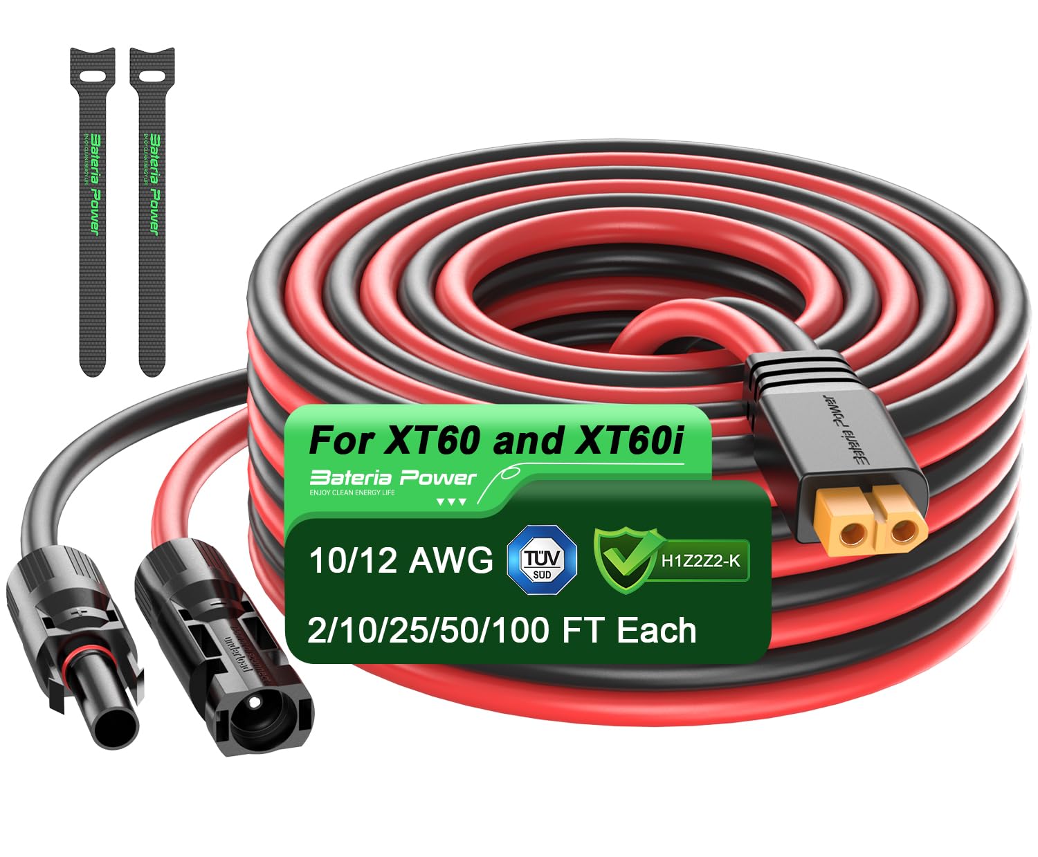 Bateria Power frontal del adaptador XT60 mostrando paquete y beneficios de resistencia