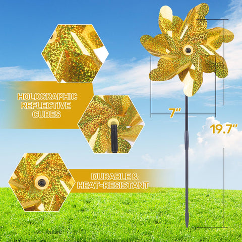 BATTIFE molinetes en ambiente exterior decoran y protegen cultivos