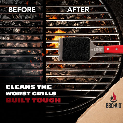 BBQ-Aid colgado en gancho para almacenamiento práctico y ordenado