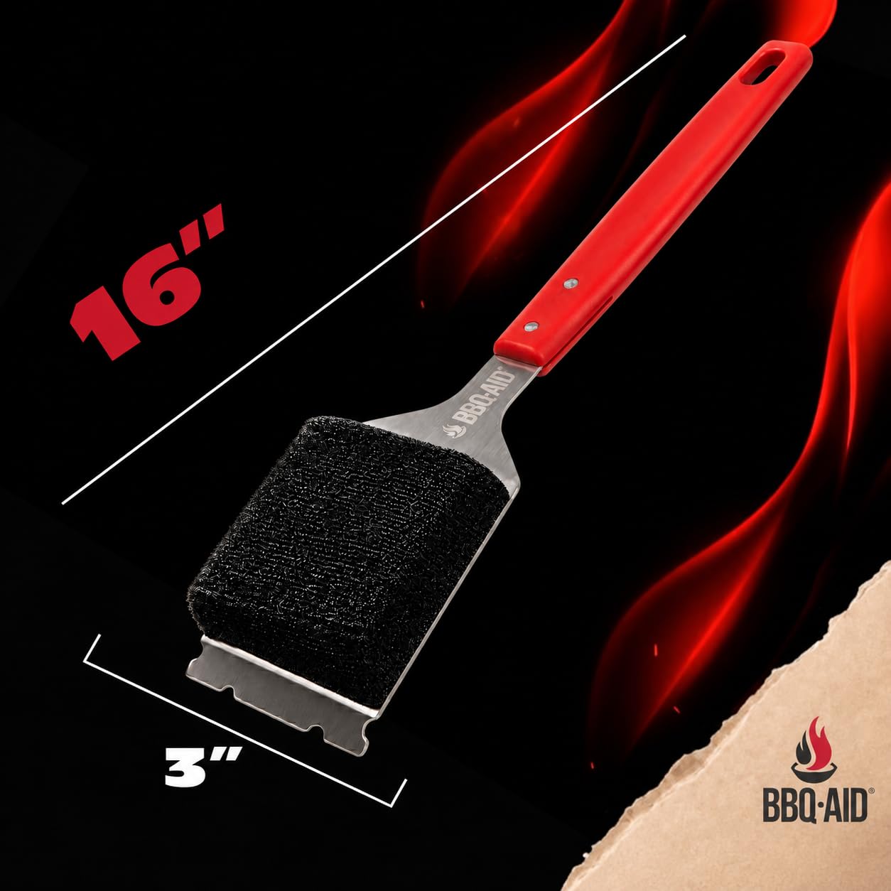 BBQ-Aid mango ergonómico antideslizante que mejora el agarre