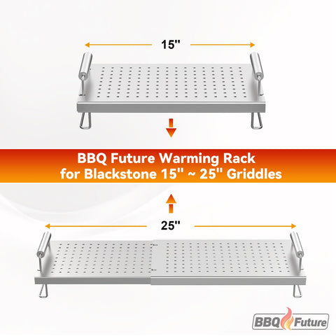 BBQ Future comparativa tamaño con utensilios muestra capacidad adicional de cocción