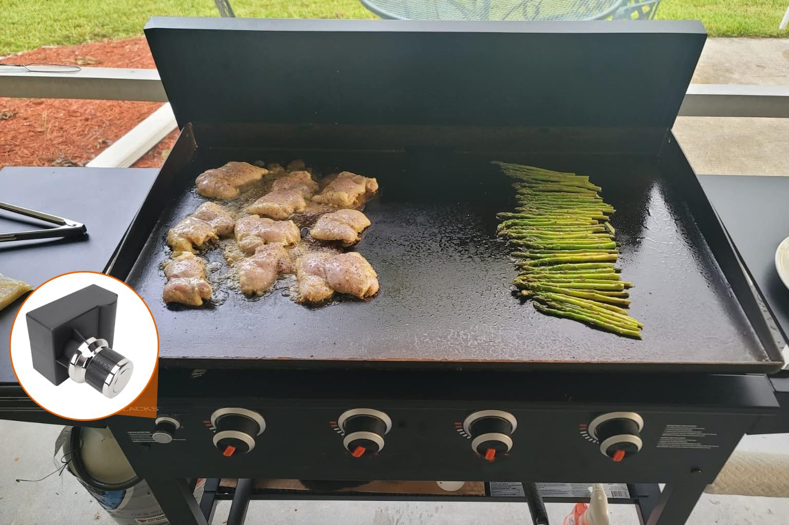 BBQ Future primer plano de las agujas de ignición, precisión para chispa fiable