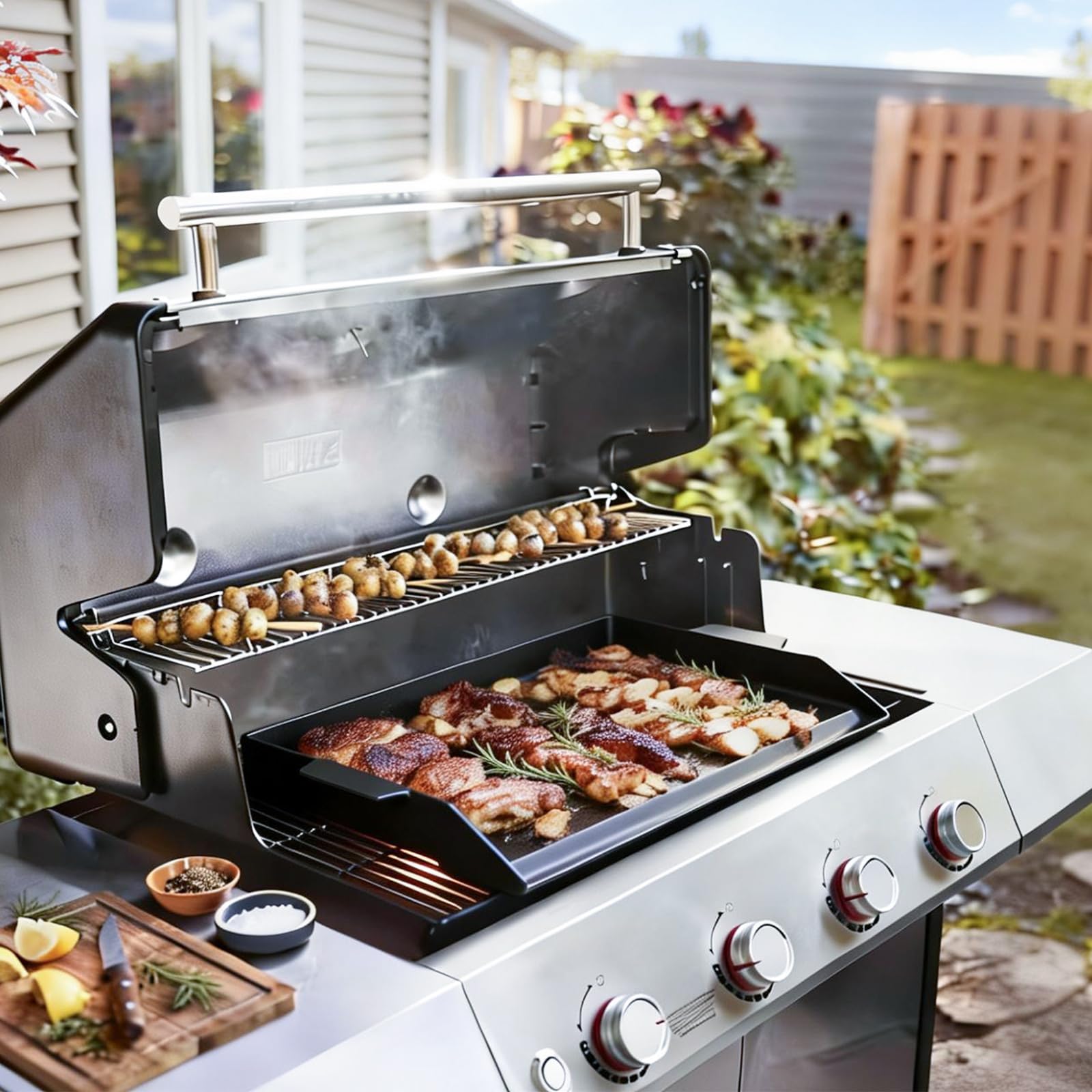 BBQ Future juego de espátulas de acero inoxidable para manipular alimentos