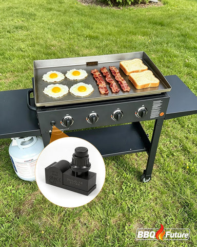BBQ Future textura del material resistente al calor destacando durabilidad y seguridad