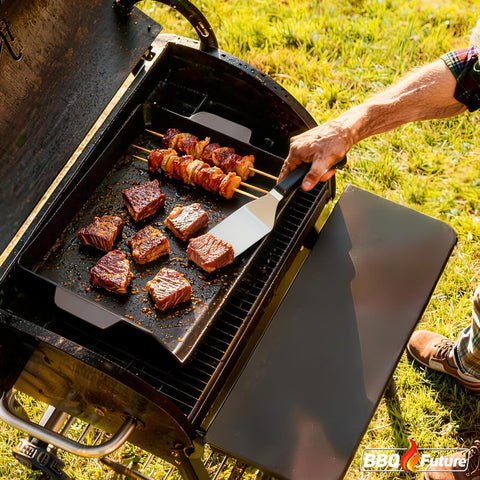 BBQ Future bandeja recoge-grasas evitando llamas y manteniendo limpieza