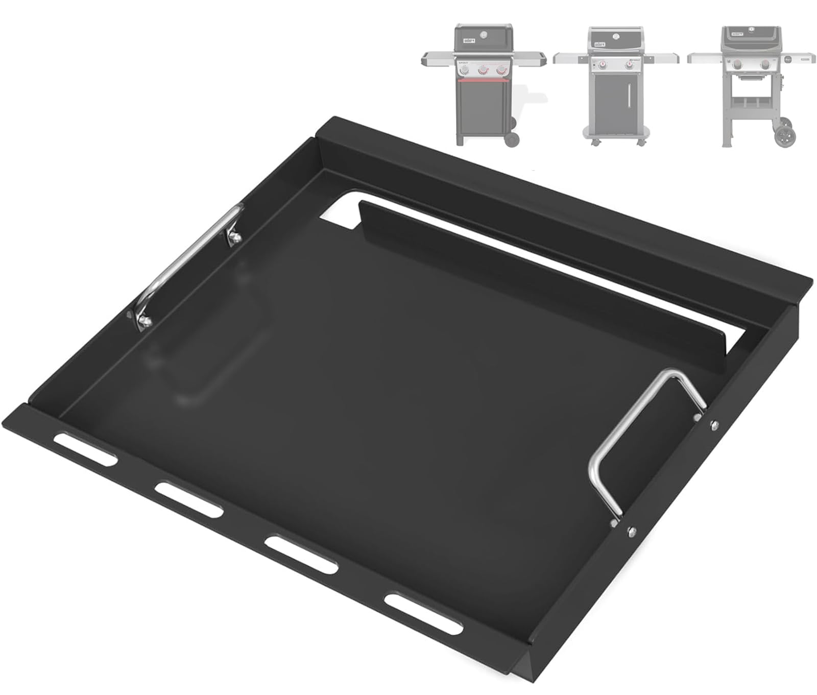 BBQ Future plancha frontal mostrando ajuste preciso y compatibilidad