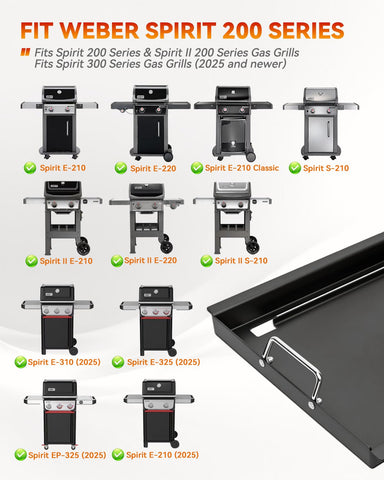 BBQ Future guantes de silicona y tornillos incluidos listos para instalar